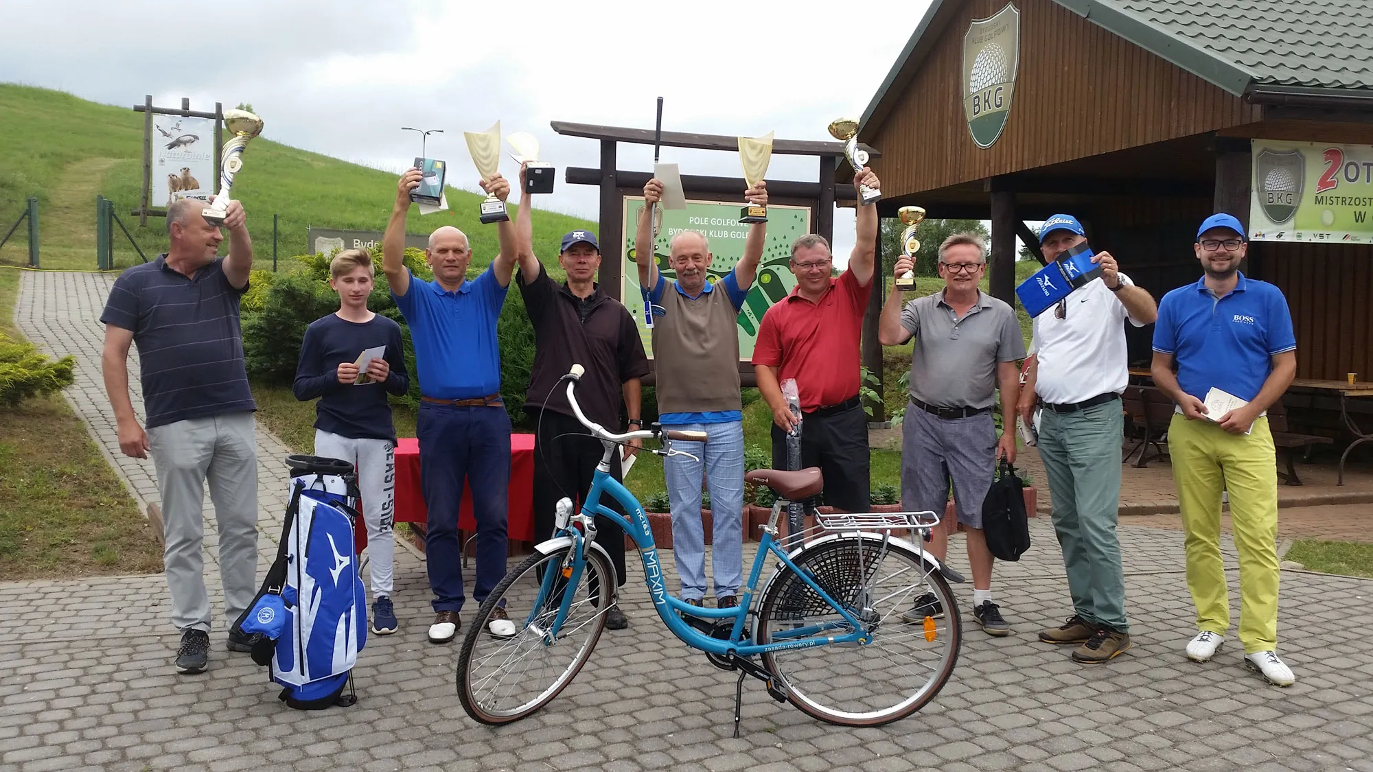 Pole golfowe po południu